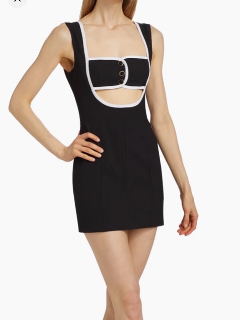Black mini dress